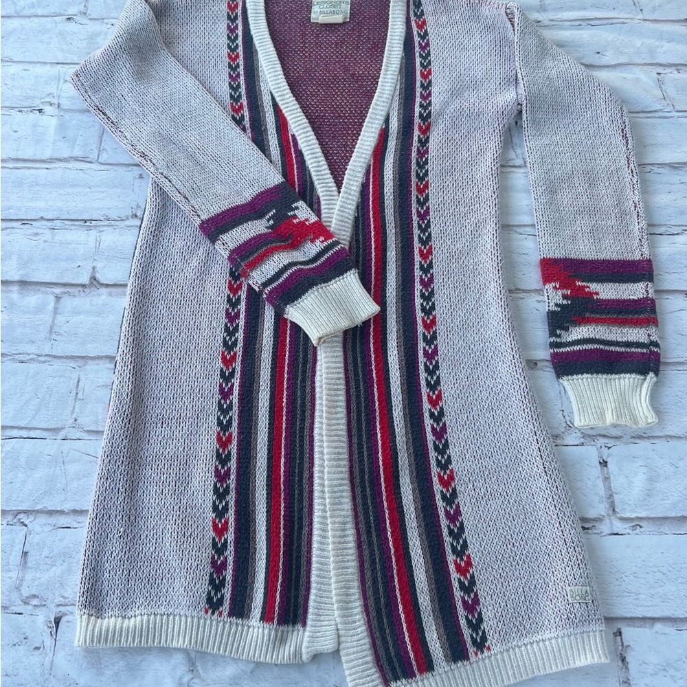 Billabong Multicolor Striped Cardigan